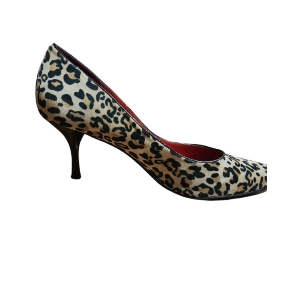 Nine & Co Women's Pointed Cheetah Heels Stiletto - Picture 5 of 7